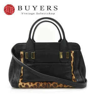 Chloe calfskin leopard black crossbody leather Alice shoulder bag handbag